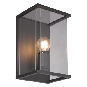 Glass antracyt E27 IP54 Kinkiet zewnętrzny