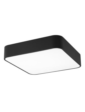 HUELVA czarny szer. 46cm. 4xE10 Plafon | Lampa sufitowa kwadratowa