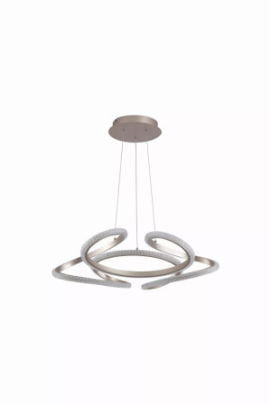 Doodle szampański ø60cm. Dim. LED 40W 3000K Lampa wisząca ściemnialna