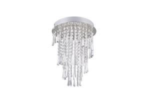 POMP chrom LED 3 step dim. 18W 2700-6500K Lampa sufitowa ściemnialna z pilotem