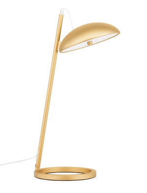 VIBORAL złoty piaskowy LED dim. 18W 3000K Lampa stołowa ściemnialna
