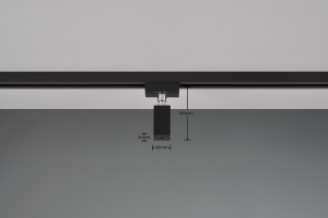 DUOLINE ADAPTER - Element systemu szynowego - kolor czarny