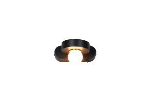 ARPINO - Nowoczesna lampa ścienna 1xLED zintegrowany 2300+3000+4000K - kolor czarny
