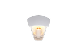 VENTA IP44 - Zewnętrzna lampa ścienna 1xE27 - kolor biały
