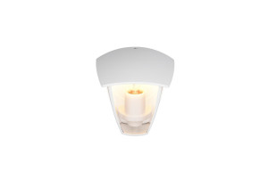 VENTA IP44 - Zewnętrzna lampa ścienna 1xE27 - kolor biały