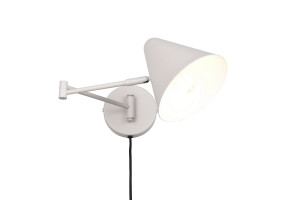 COSIMA - Nowoczesna lampa ścienna 1xE14 - kolor szary i odcienie szarości