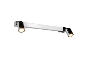 ENRICO IP44 - Nowoczesna lampa ścienna 1xLED zintegrowany 2300-3000-4000K - kolor srebrny i odcienie srebra