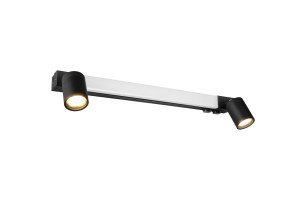 ENRICO IP44 - Nowoczesna lampa ścienna 1xLED zintegrowany 2300-3000-4000K - kolor czarny