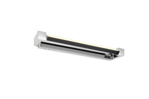 FABRIZIO IP44 - Ścienna lampa łazienkowa 1xLED zintegrowany 2300-3000-4000K - kolor srebrny i odcienie srebra