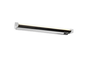 FABRIZIO IP44 - Ścienna lampa łazienkowa 1xLED zintegrowany 2300-3000-4000K - kolor srebrny i odcienie srebra