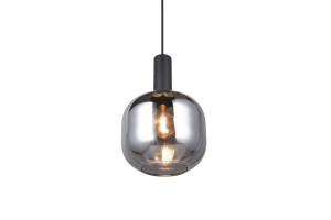DIVA - Wisząca lampa nowoczesna 1xE27 - kolor czarny