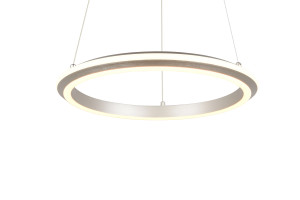 AMADOR - Nowoczesna lampa wisząca 1xLED zintegrowany 2300-3000-4000K - kolor srebrny i odcienie srebra