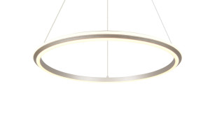 AMADOR - Nowoczesna lampa wisząca 1xLED zintegrowany 2300-3000-4000K - kolor srebrny i odcienie srebra