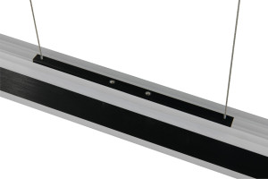 ARCOLA - Nowoczesna lampa wisząca 1xLED zintegrowany 2300+3000+4000K - kolor czarny