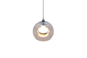 FLYNT - Nowoczesna lampa wisząca 1xLED zintegrowany 2300-3000-4000K - kolor szary i odcienie szarości
