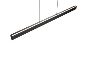 DONEGAL - Nowoczesna lampa wisząca 1xLED zintegrowany 2700 - 6500K - kolor czarny