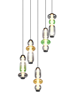 MINERVA - Nowoczesna lampa wisząca 5xLED zintegrowany 4000K