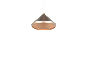 LAGUNA - Nowoczesna lampa wisząca 1xLED zintegrowany 2300+3000+4000K - kolor brązowy i odcienie brązu