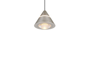 ROMEO - Nowoczesna lampa wisząca 1xLED zintegrowany 2300+3000+4000 K - kolor srebrny i odcienie srebra