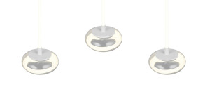 TARSIA - Wisząca lampa nowoczesna 3xLED zintegrowany 4000K - kolor biały
