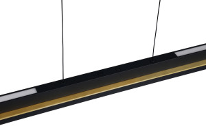 EMERSON - Nowoczesna lampa wisząca 1xLED zintegrowany 2700-5000K - kolor czarny
