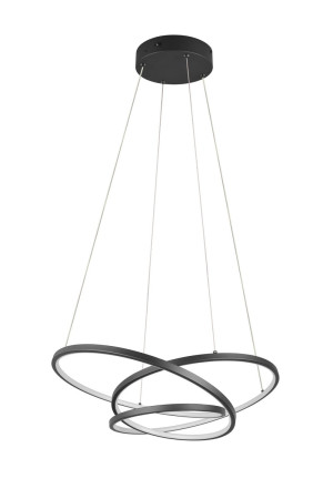 DARVIN - Nowoczesna lampa wisząca 1xLED zintegrowany 2300-3000-4000K - kolor czarny