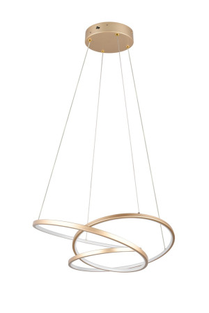 DARVIN - Nowoczesna lampa wisząca 1xLED zintegrowany 2300-3000-4000K - kolor złoty i odcienie złota