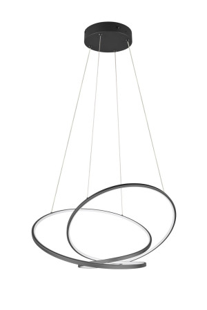 DARVIN - Nowoczesna lampa wisząca 1xLED zintegrowany 2300-3000-4000K - kolor czarny