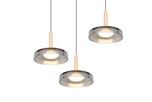 CELESTE - Nowoczesna lampa wisząca 3xLED zintegrowany 3000K - kolor czarny