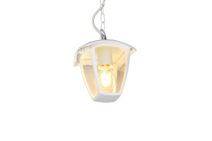 VENTA IP44 - Wisząca lampa zewnętrzna 1xE27 - kolor biały