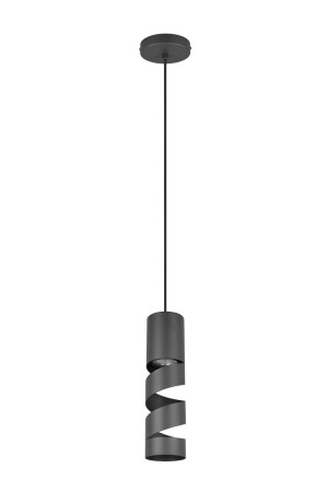 STREAM - Wisząca lampa nowoczesna 1xGU10 - kolor czarny