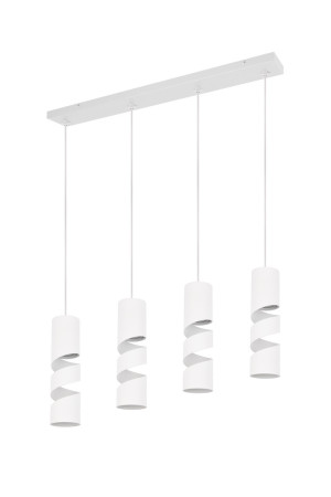 STREAM - Wisząca lampa nowoczesna 4xGU10 - kolor biały