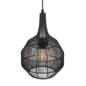 SORAYA - Wisząca lampa nowoczesna 1xE27 - kolor czarny
