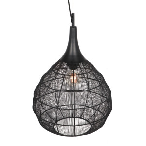 SORAYA - Wisząca lampa nowoczesna 1xE27 - kolor czarny