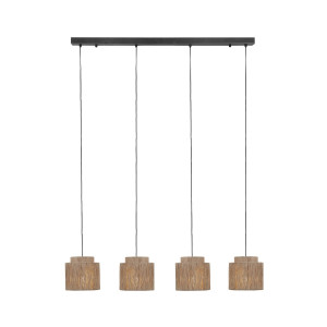 SMILLA - Wisząca lampa nowoczesna 4xE27 - kolor naturalny
