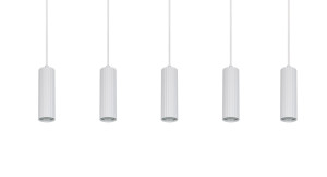 SOKA - Wisząca lampa nowoczesna 5xGU10 - kolor biały