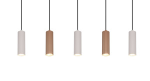 SOKA - Wisząca lampa nowoczesna 5xGU10 - kolor brązowy i odcienie brązu