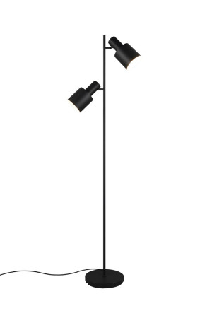 AGUDO - Lampa podłogowa 2xE27 - kolor czarny