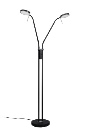 MONZA - Lampa podłogowa 2xLED zintegrowany 2300+3000+4000K - kolor czarny