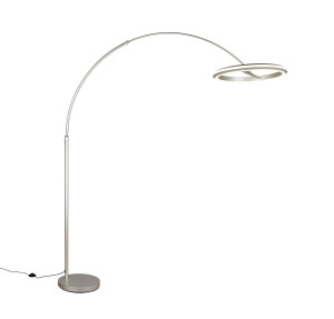 AMADOR - Lampa podłogowa 1xLED zintegrowany 2300+3000+4000K - kolor srebrny i odcienie srebra