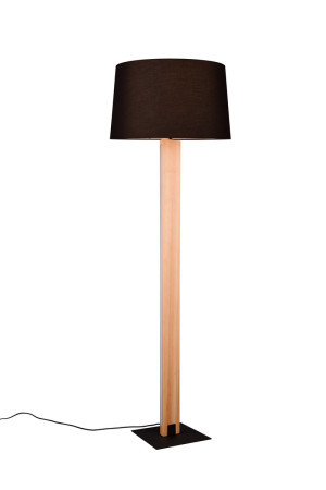 RAHUL - Lampa podłogowa 1xE27 - kolor czarny