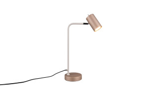 MARLEY - Lampa stołowa 1xGU10 - kolor brązowy i odcienie brązu