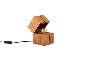 TREASURE - Lampa stołowa 1xE14 2700K - kolor drewno jasne i ciemne