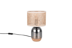 TARA - Lampa stołowa 1xE27 - kolor srebrny i odcienie srebra