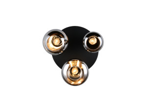 LUMINA - Nowoczesna lampa sufitowa 3xE14 - kolor czarny