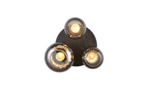 DIVA - Nowoczesna lampa sufitowa 3xE27 - kolor czarny