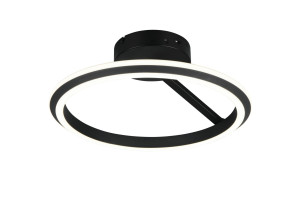AMADOR - Nowoczesna lampa sufitowa 1xLED zintegrowany 2300-3000-4000K - kolor czarny