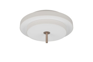 KEATON - Nowoczesna lampa sufitowa 1xLED zintegrowany 2300-3000-4000K - kolor szary i odcienie szarości