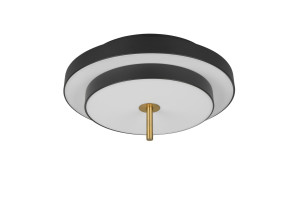 KEATON - Nowoczesna lampa sufitowa 1xLED zintegrowany 2300-3000-4000K - kolor czarny
