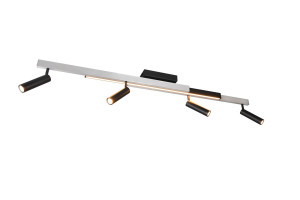 ZENO - Nowoczesna lampa sufitowa 5xLED zintegrowany 2700-6500K - kolor srebrny i odcienie srebra